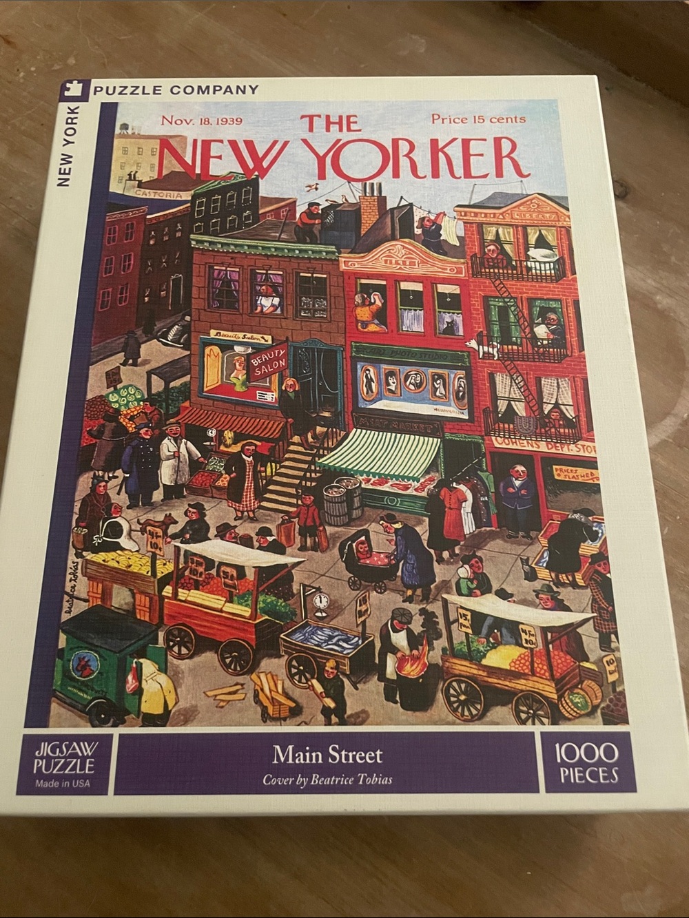 The New Yorker Main Street 1000-Piece Kids Jigsaw - Multicolor the puzzle co